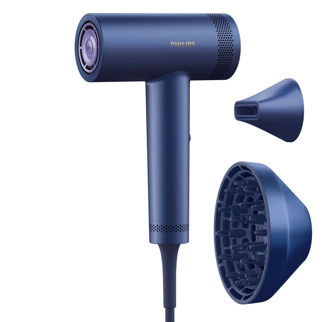 Philips serie 8000 asciugacapelli con thermoshield advanced blu adriatico bhd839/10