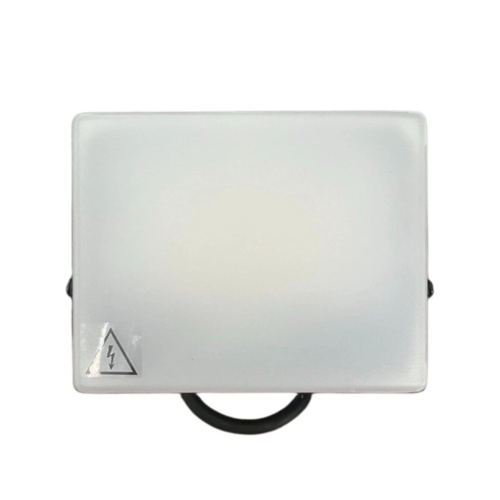 Faro Led Flood Light CCT 100W, Diffusore Bianco Opaco Super Slim Carcassa Nera, IP65 273X241X38mm SKU-23767