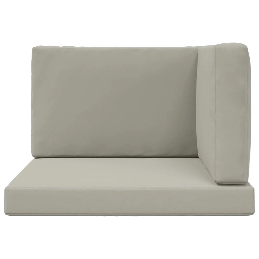 Cuscino per divano da esterno 3 pcs Grigio Poliestere