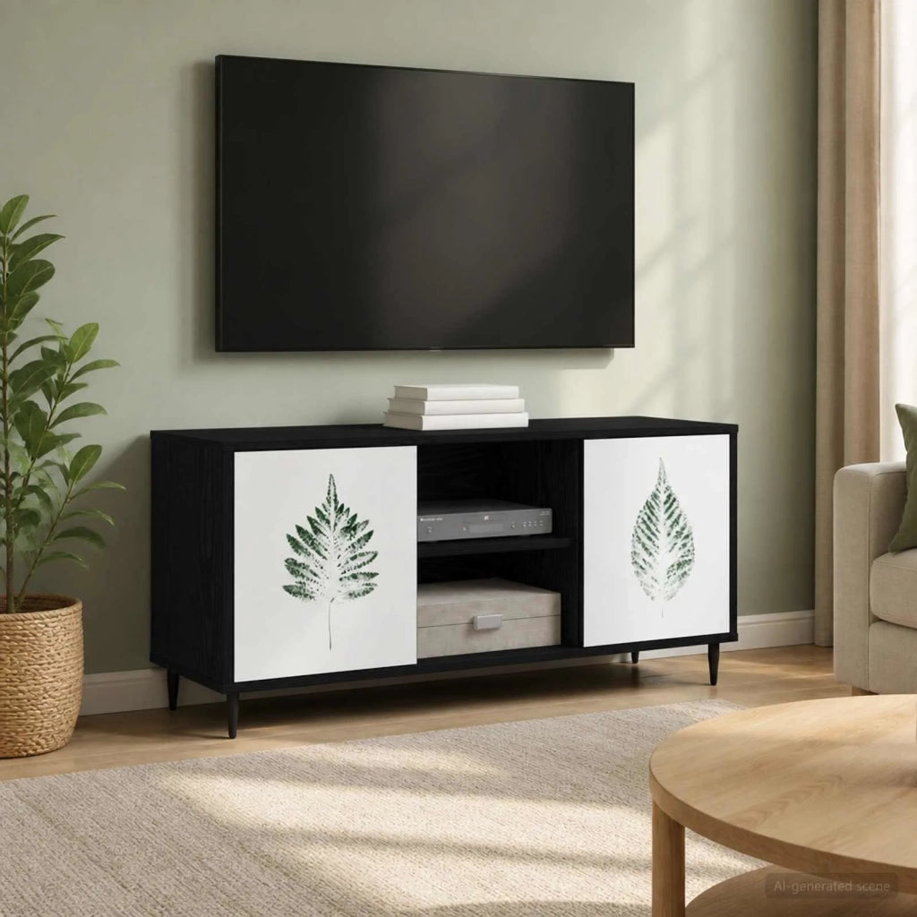 Mobile TV HANAU 102 x 33 x 51 cm Rovere Nero 8007065