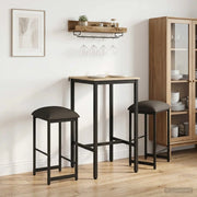 Sgabello da bar 2 pcs Grigio Scuro 40 x 32 x 74 cm 8006220