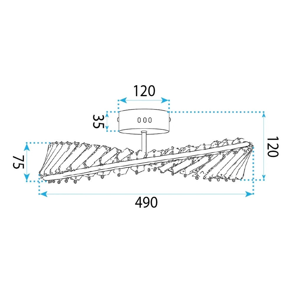Lampada Da Soffitto Led Swe095-c 50cm Gold