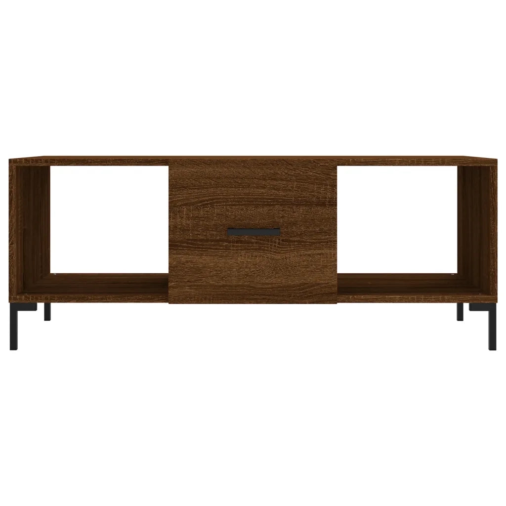 Tavolino Salotto Rovere Marrone 102x50x40 cm Legno Multistrato 829307