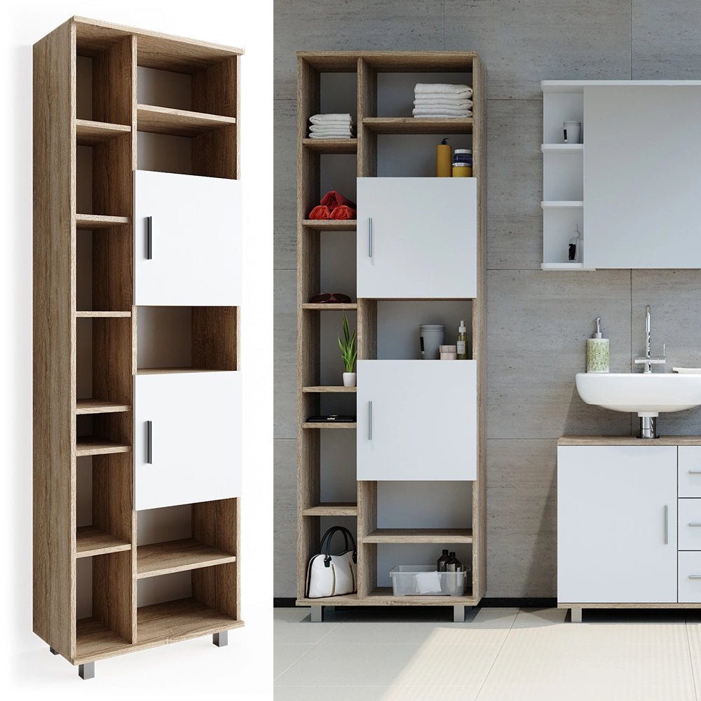 Mobile bagno alto Ilias Bianco/Sonoma 60 x 190 cm Vicco