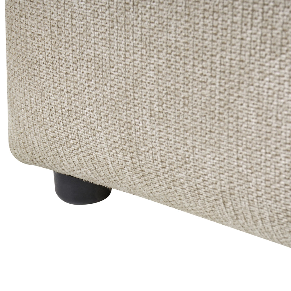 Letto matrimoniale imbottito con struttura a molle a sollevamento trapuntata 180 x 200 tortora con contenitore a molle sollevabile