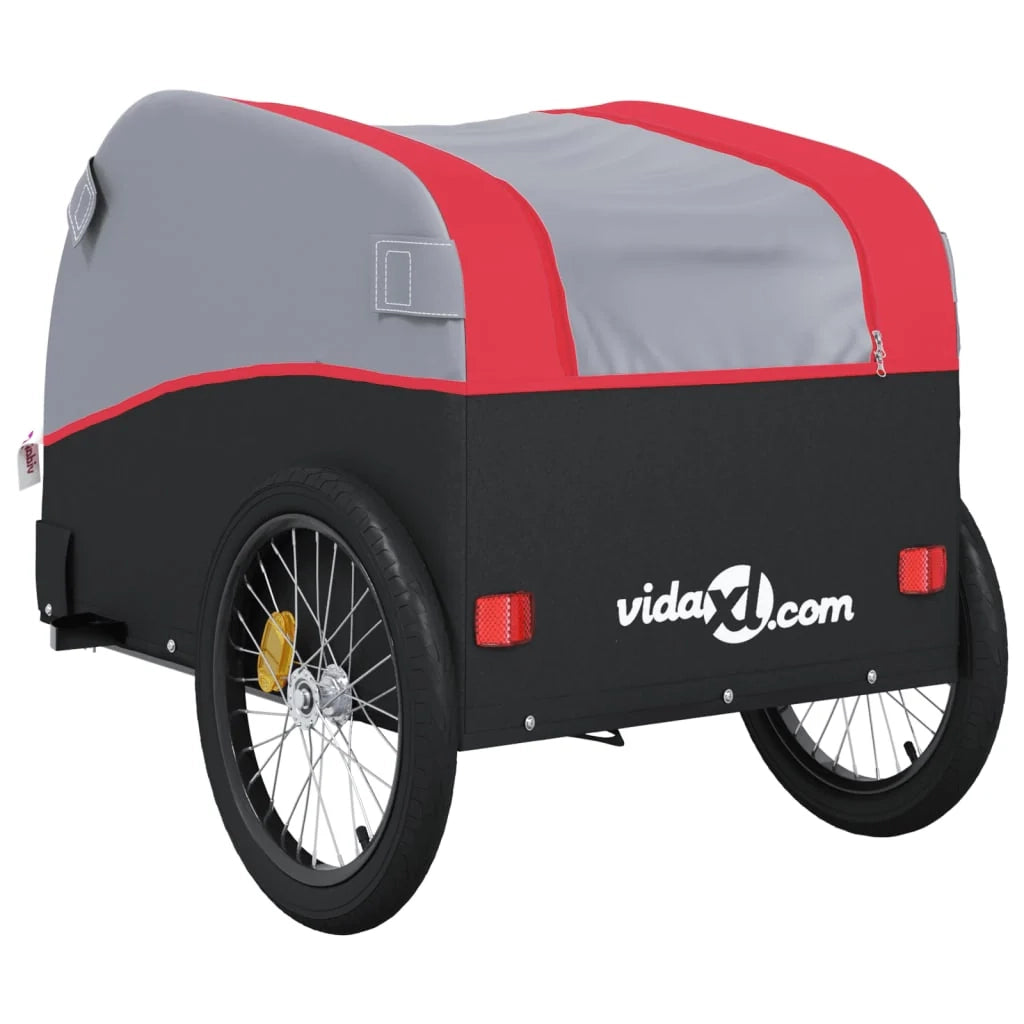 Rimorchio per trasporto biciclette capacità 45 kg ferro rosso 02_0044176