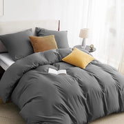 Set di copriletto a microfibra per letto singolo con copriorecchio 80 x 80 cm / 31.5 x 31.5 pollici, morbido e resistente alle pieghe.
