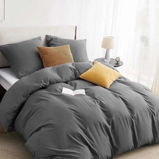 Set di copriletto a microfibra per letto singolo con copriorecchio 80 x 80 cm / 31.5 x 31.5 pollici, morbido e resistente alle pieghe.