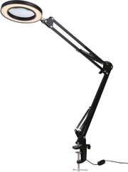 Lampada di Vergiamento a 64 LED con Lente in Vetro 10X, 3 Modalità di Illuminazione, Alimentazione USB, Senza Mani, per Riparazioni, Artigianato e Lavori di Precisione