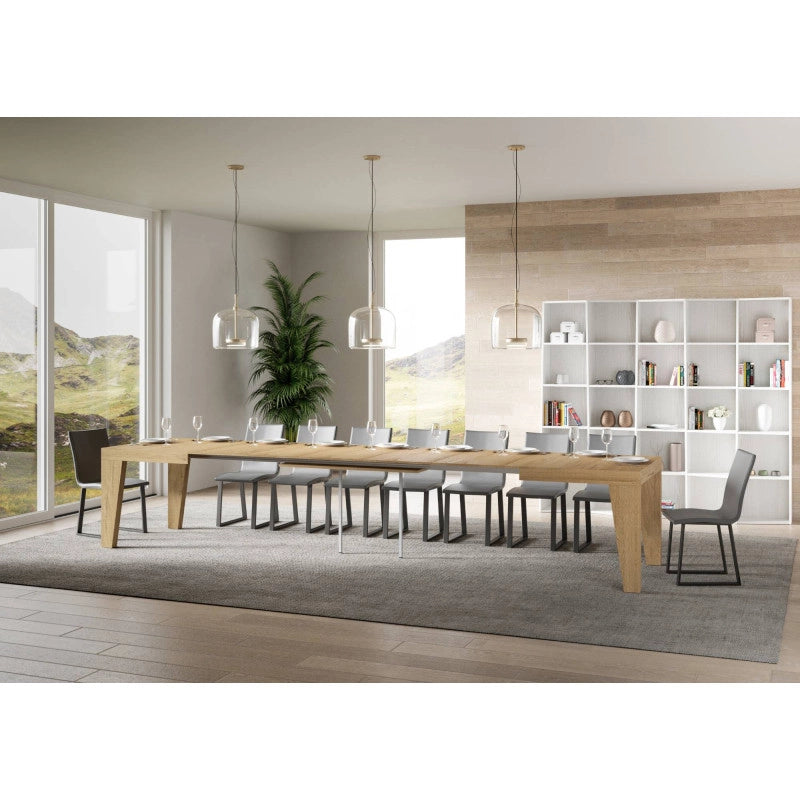 Tavolo allungabile 120/380x90 cm Naxy - Quercia Natura