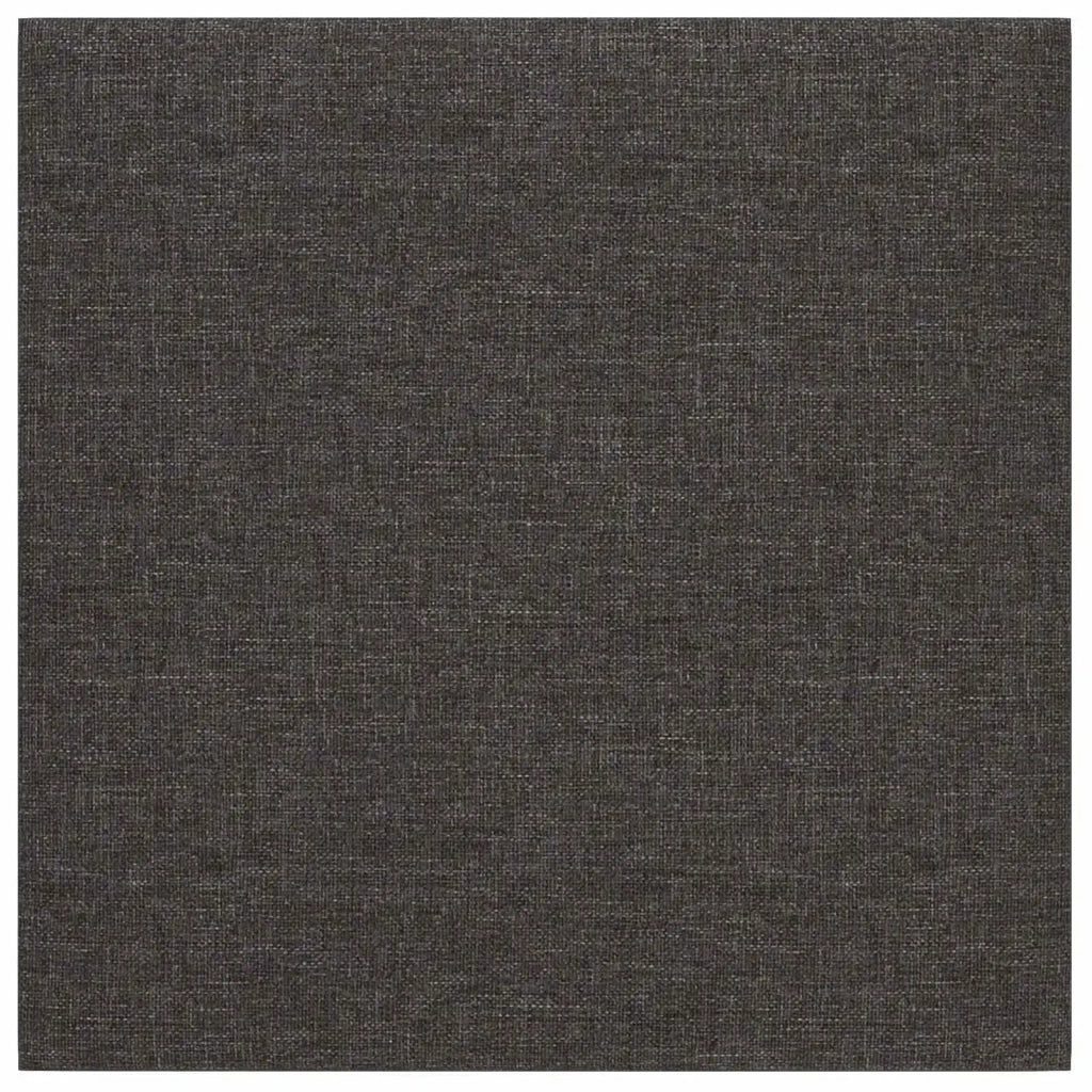 Testiera da Parete 12 pcs Grigio scuro 30 x 30 cm Tessuto