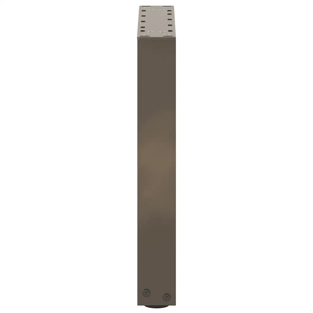 Gambe per Tavolino da Caffè a Forma di U 2 pz Acciaio Naturale 28x(42-43) cm Acciaio 4013151