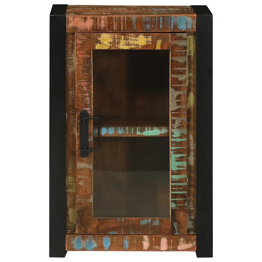Mobile da Bagno con porta Marrone Legno Recuperato Massello 4016013