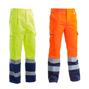 PANTALONE ALTA VISIBILITA' BICOLORE Tg. M - Colore Giallo/Blu