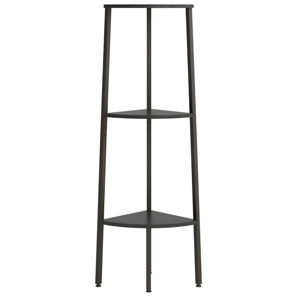 Scaffale Angolare a 3 Livelli Nero 45,5x31,5x120 cm CFW4242465