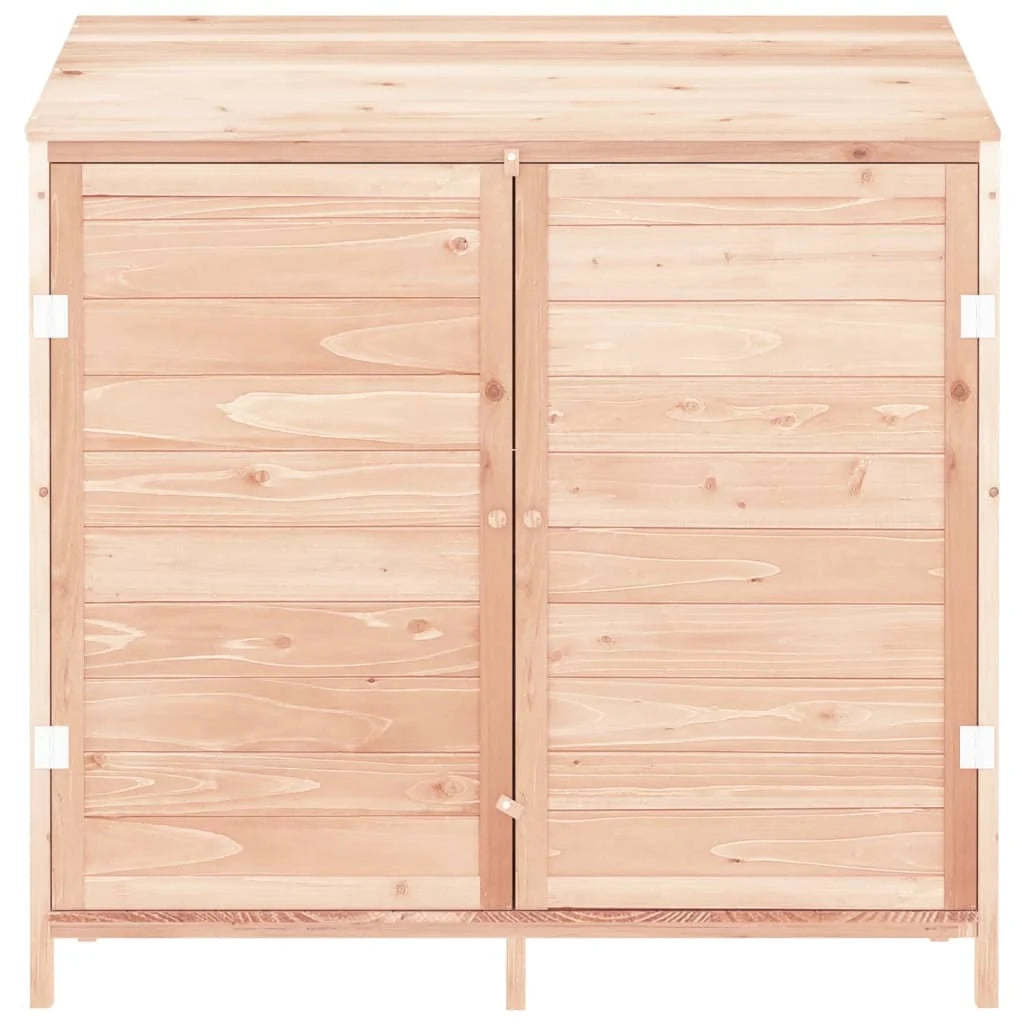 Casetta da giardino 102 x 52 x 112 cm in legno massello di abete marrone 02_0044039