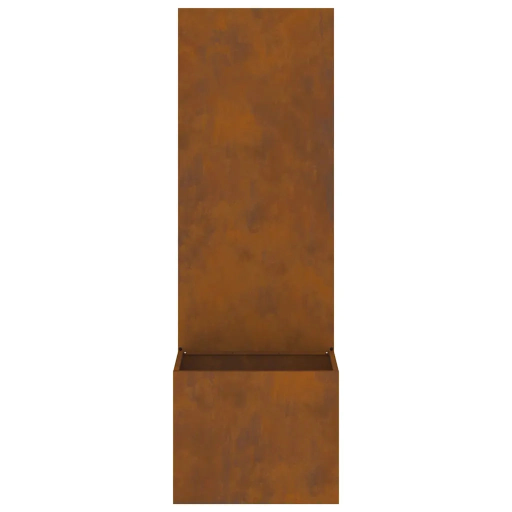 vidaXL Schermo per privacy in giardino Traforo Ruggine 50 x 140 cm