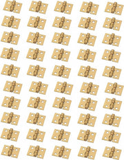 Mini Cardini - 50 pezzi - Con Spigoli - Cardine - Cardine fissa - Cardine - Cardini - Cardine per porta - Cardine per cassetti - Cardine verificata - Accessori per mobili per cassetti, barattoli ecc.