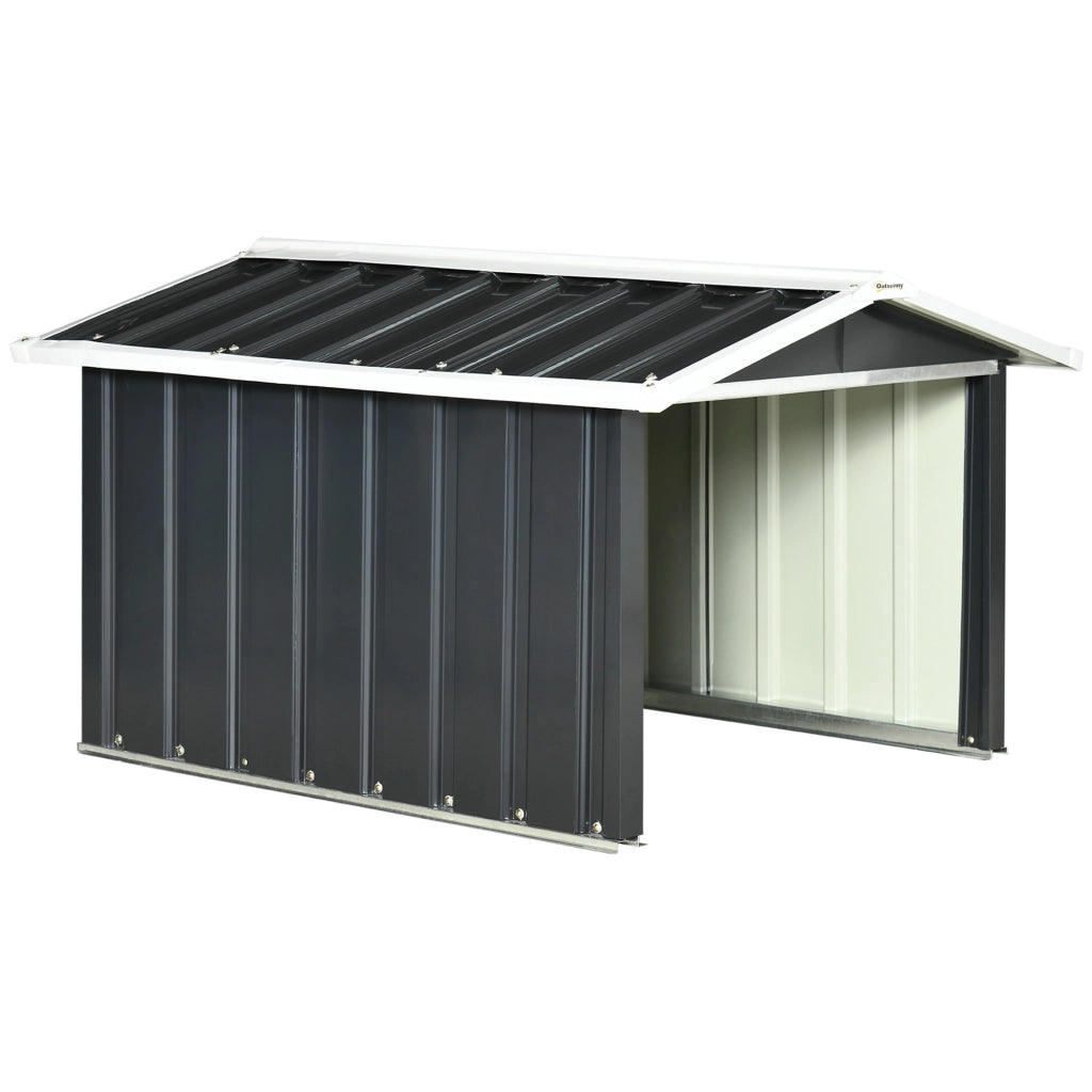 Garage per Robot Tagliaerba ¨C zephmum ¨C Acciaio Galvanizzato 87x103x66 cm Grigio