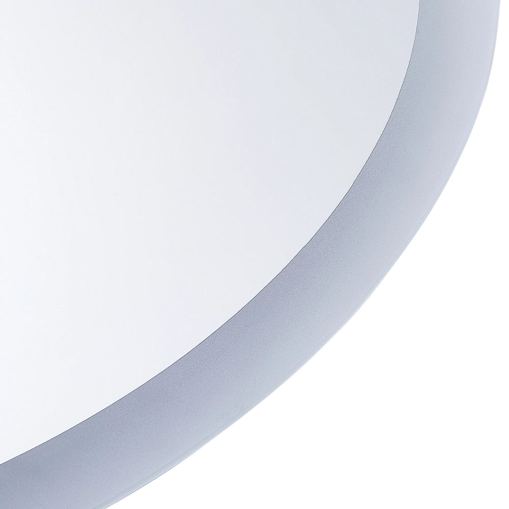 Specchio da Parete con LED Argento 60 x 80 cm Rettangolare Illuminato Sistema Antiappannamento Mobile Bagno