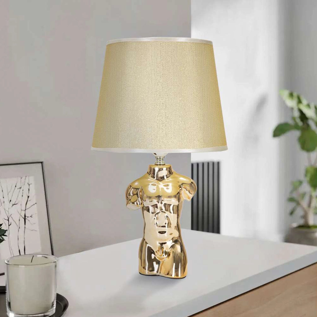 Bafala, Lampada da Tavolo Necessaria 1 Lampadina, Beige