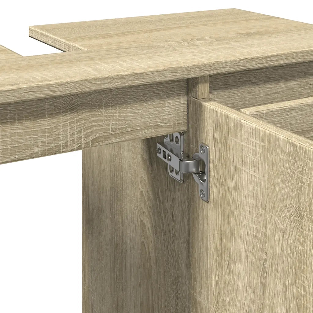 Mobile da Bagno Rovere Sonoma 80x33x60 cm in Legno Multistrato 849683