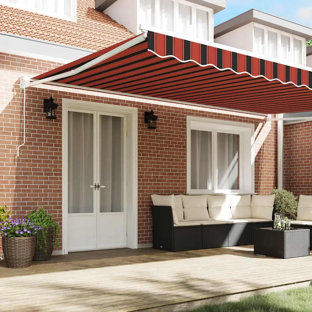 Tenda da Sole Arancione e Marrone 500 x 300 x 165 cm 3331227