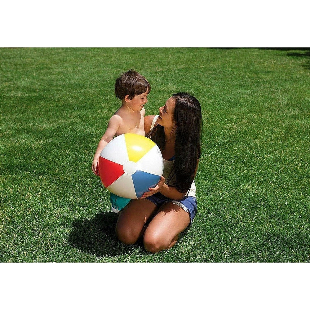 Trade Shop - Pallone Gonfiabile A Spicchi Colorati Spiaggia Mare Piscina Bambini 51 Cm 31021 -