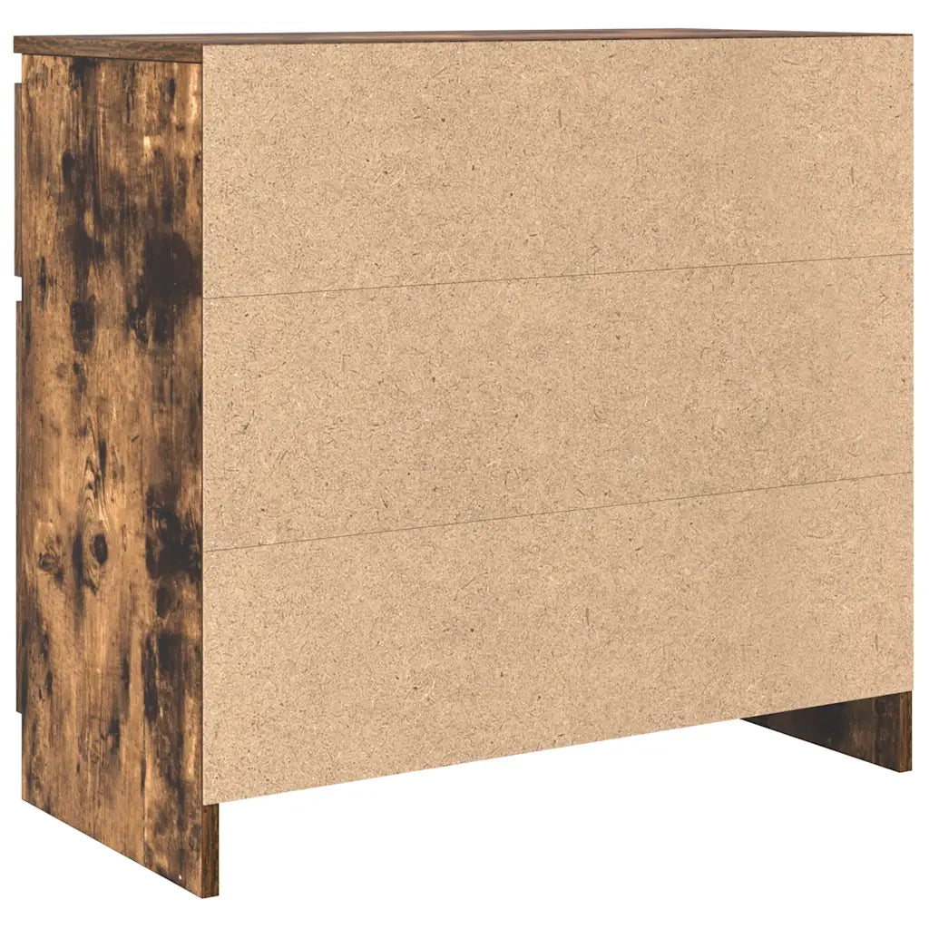 Credenza con Cassetto-Buffet-Armadio da cucina Rovere Fumo 71x35x65 cm in Truciolato 205068