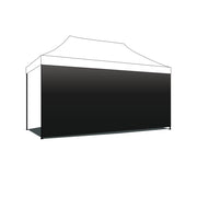 Telo laterale per gazebo da giardino 3X4,5 M Telo Nero con strappo