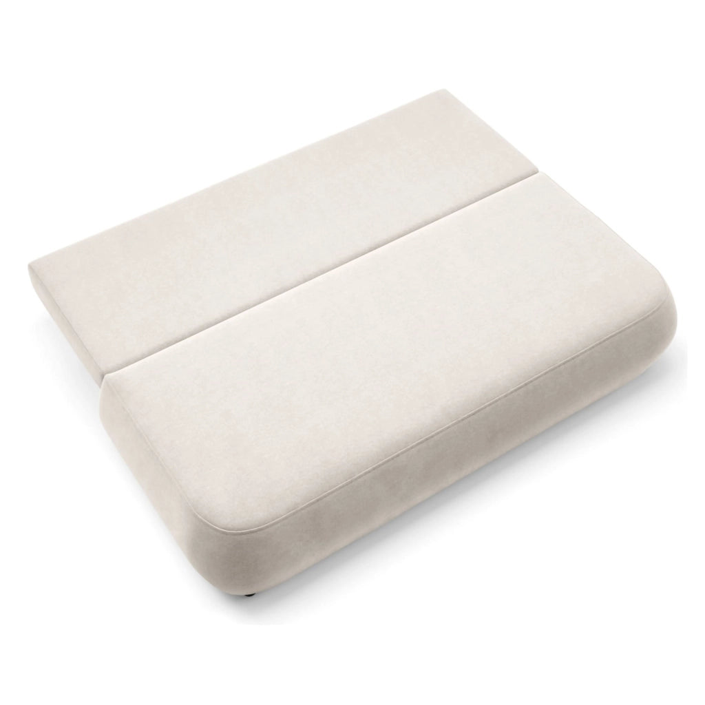 Brugnato, Divano Letto 2 Posti Contenitore, 210x106 cm Beige Chiaro
