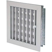 Griglia regolabile con telaio e serranda alluminio 160x160 mm ve