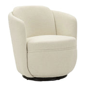 Poltrona Girevole Torino Crema cm 70x72x75 (altezza Seduta cm 44,5)