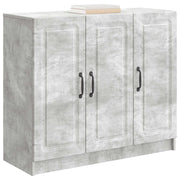 Credenza | Madia | Buffet da pranzo | Armadio da pranzo Grigio Cemento 89 x 34,5 x 77 cm Legno ingegnerizzato