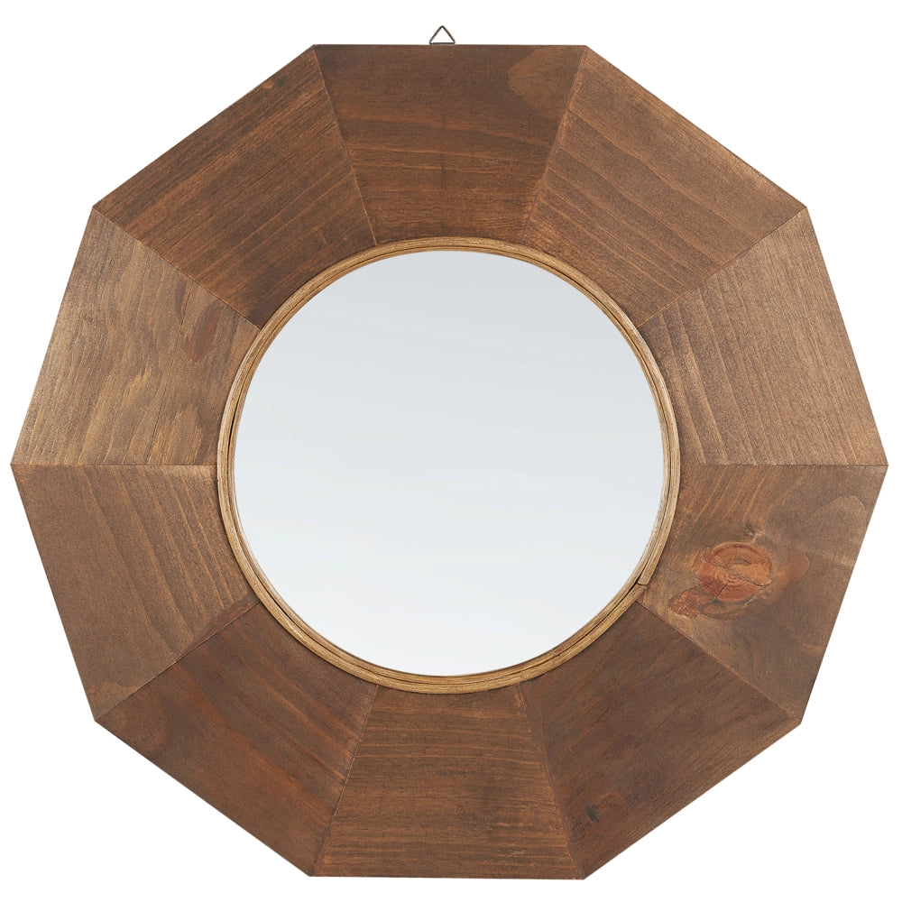 Specchio da parete decorativo cornice in legno di pioppo ø 60 cm
