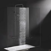 Sistema Doccia con Termostato e Doccia a Pioggia con 3 Tipi di Radiazione - Testa Doccia Regolabile 25 cm