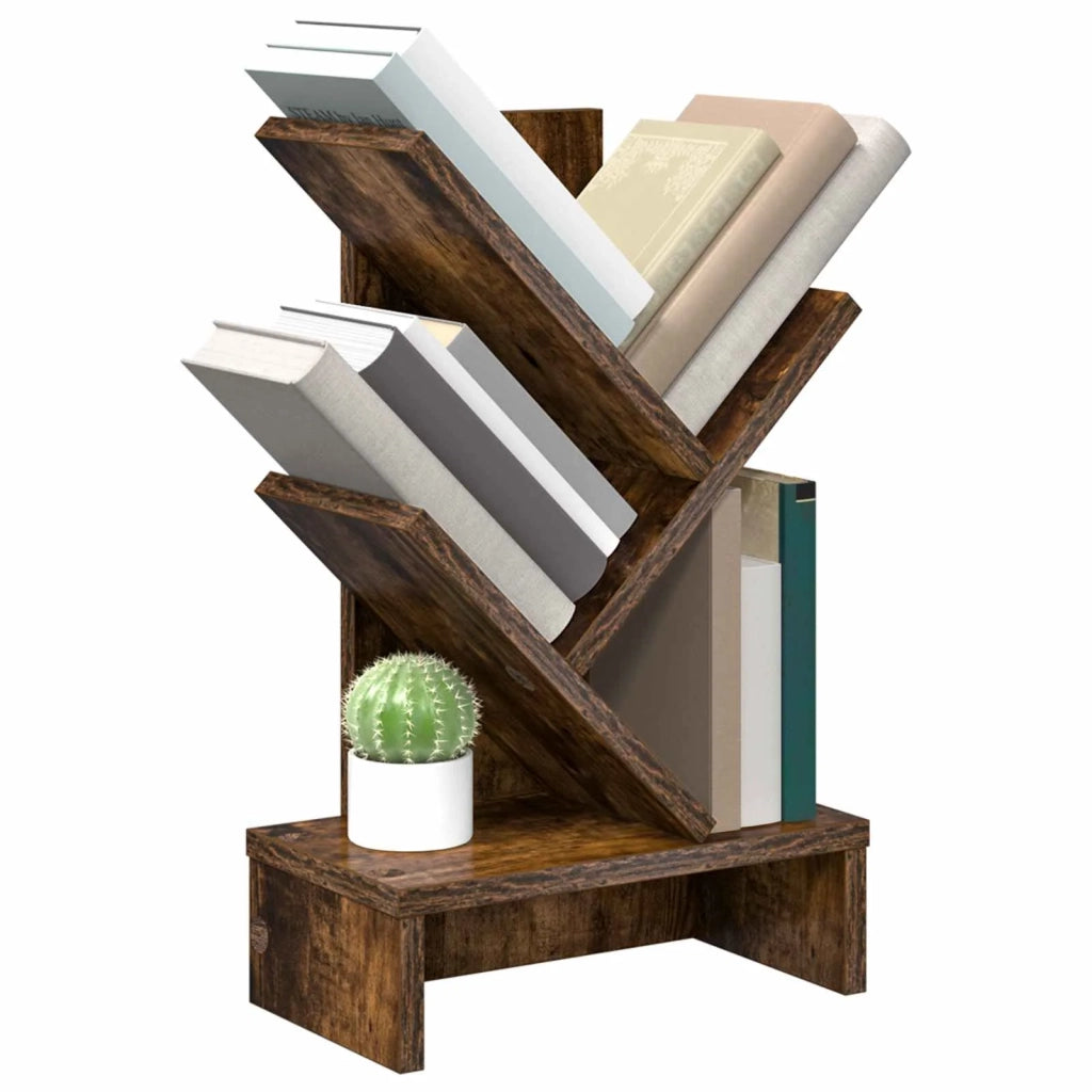Scaffale per Libri a Forma di Albero 3 Strati 30 x 18 x 48 cm 8012360