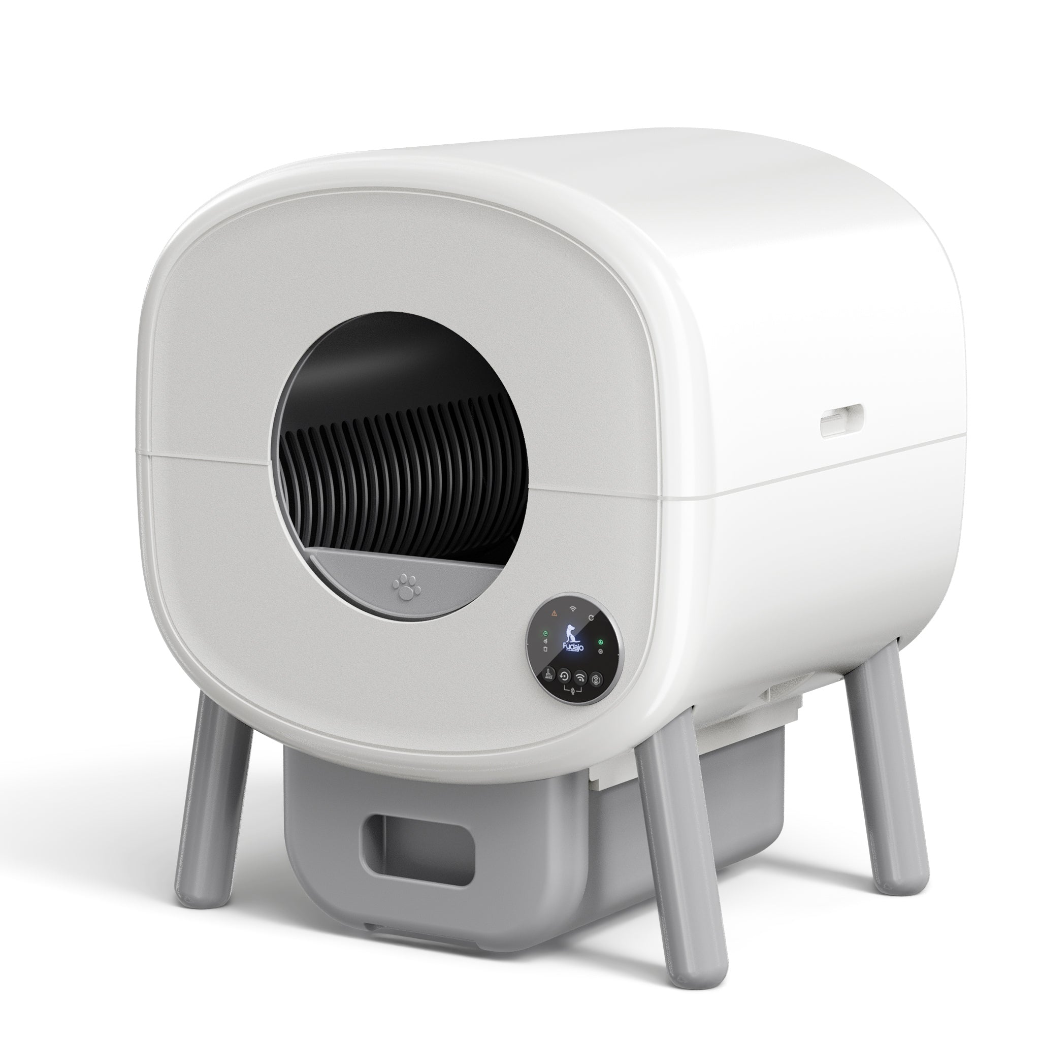 Fudajo Lettiera autopulente per gatti 76 L, lettiera automatica controllo con app e connessione USB, funzionamento manuale o automatico