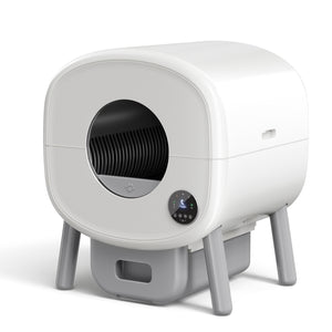 Fudajo Lettiera autopulente per gatti 76 L, lettiera automatica controllo con app e connessione USB, funzionamento manuale o automatico