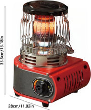 Cucina a gas portatile - Riscaldatore a propano - Accendino elettronico a gas - Cucina da tenda - Camping - Esterno - Manichino riscaldante - 33,5 x 28 cm - Rosso