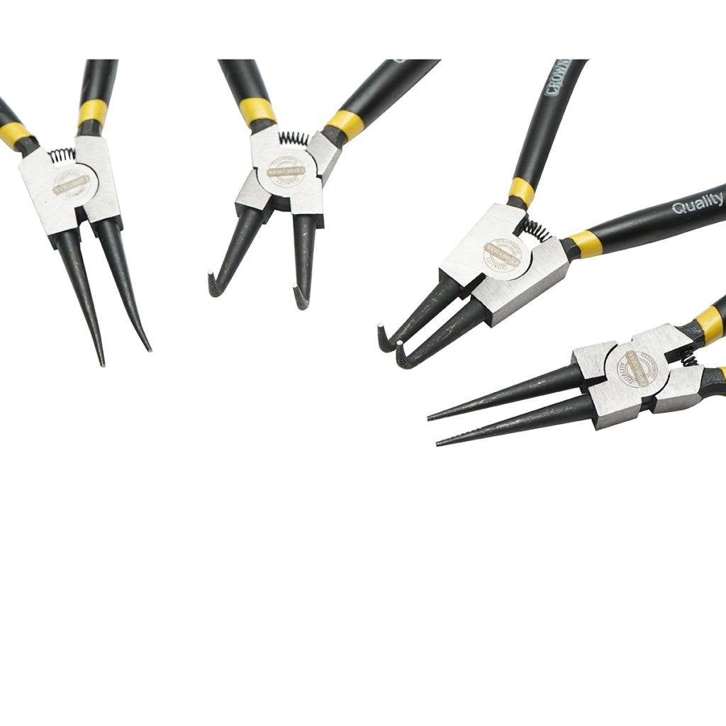 Set di pinze di sicurezza, tronchesi, punta curva, per interni/esterni, punta dritta, per interni/esterni 180 mm Crownman