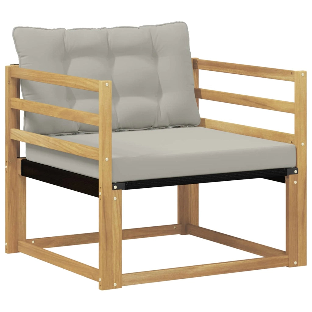 Set di divani da esterno-Sofa da giardino Legno di Acacia Massello e Textilene 967897