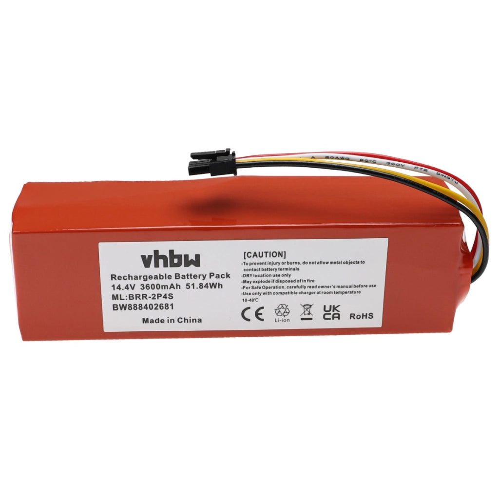 Batteria per robot pulente sostituisce Dreame P2008-4S2P-MMBK - 3600mAh, 14,4V Li-Ion