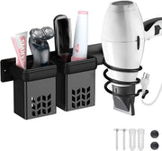 Sostegno per Folti da Parete con Sostegno per Stilo - Organizzatore per Strumenti per Capelli