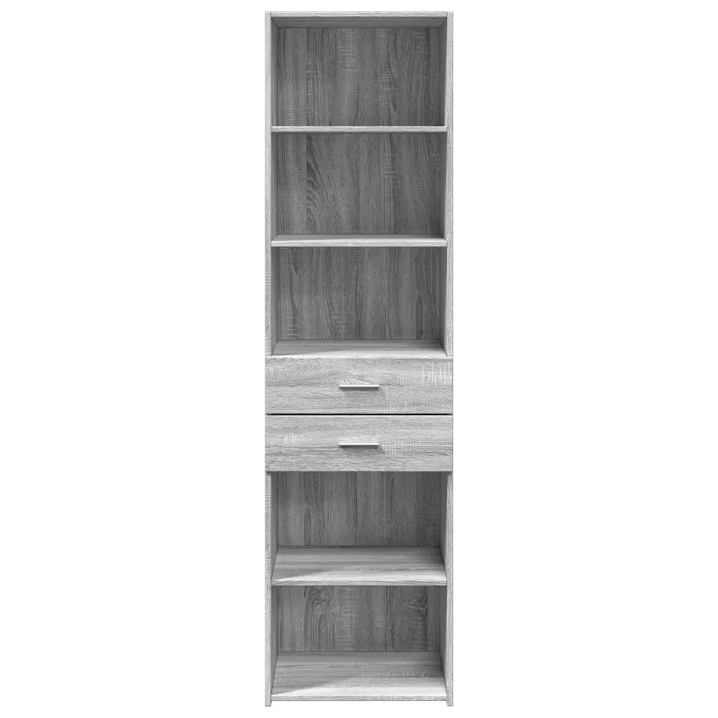 Credenza Grigio Sonoma 50x42,5x185 cm in Legno Multistrato 3281460