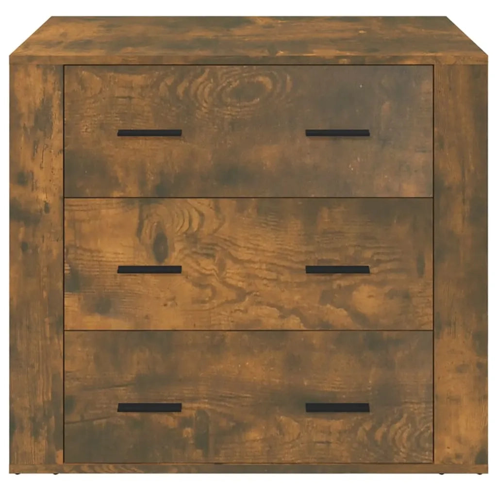 Credenza Rovere Fumo 80x33x70 cm in Legno Multistrato cod mxl 24790