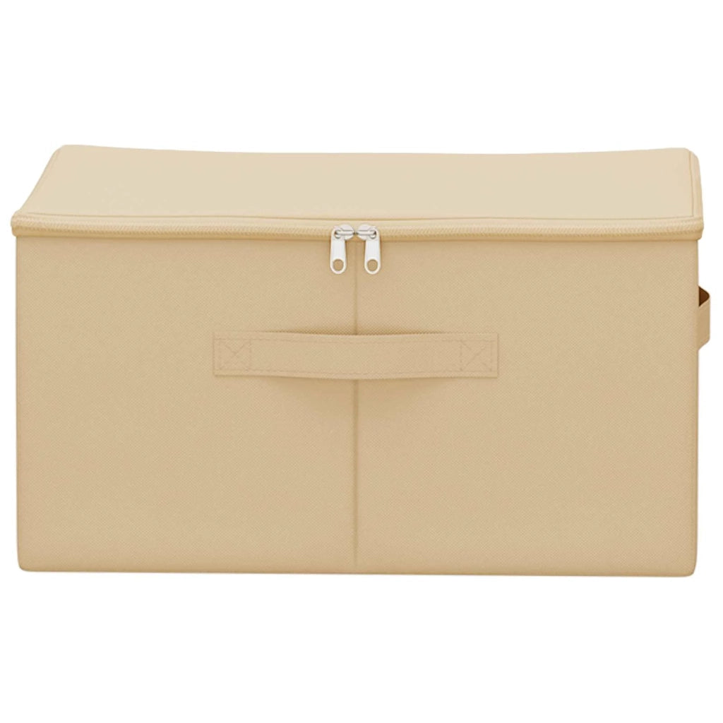 Scatola di Stoccaggio 24 pz Crema 43 x 34 x 23 cm CFW7583172