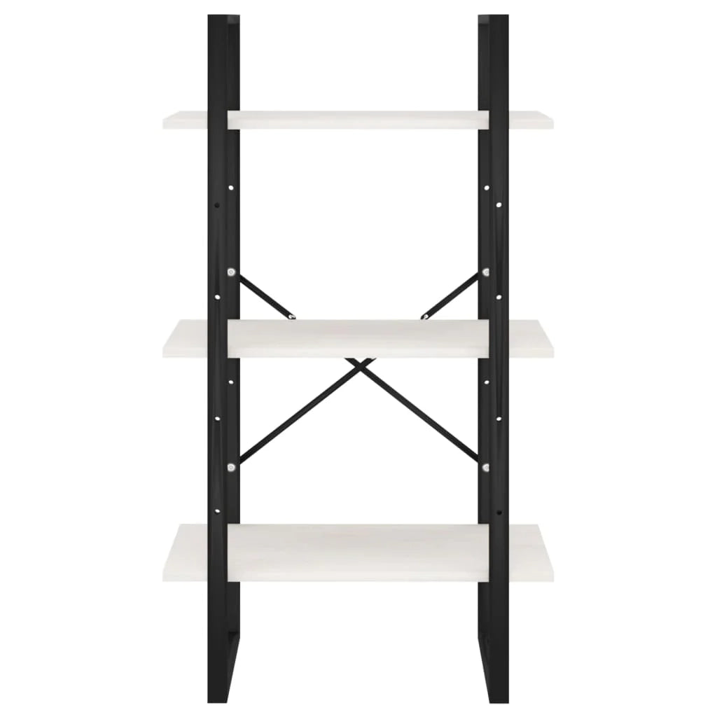 Scaffale portaoggetti di design 60 x 30 x 105 cm in legno massello di pino bianco 02_0000626