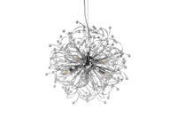 Lampada a Sospensione da Interno Attacco E14 in Metallo Cromo