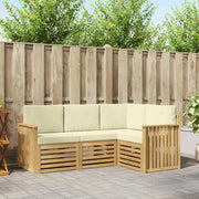 Set divani 4 pcs Bianco e Crema 187,5 x 128,5 x 73 cm 3391750